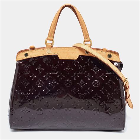 Louis Vuitton Amarante Monogram Vernis Brea MM 